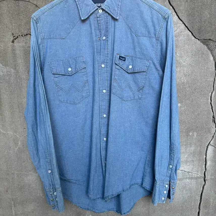[BUNJANG] Wrangler Denim Western Shirt / 랭글러데님 웨스턴셔츠