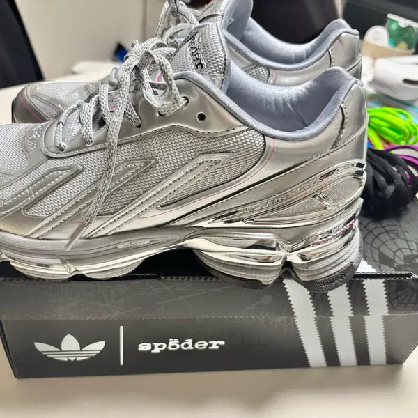 [BUNJANG] Adidas F50 Spider X Promo Silver Metallic (255mm) / 스파이더 X 아디다스 F50 포모션 실버 메탈릭(255사이즈) 1회실착