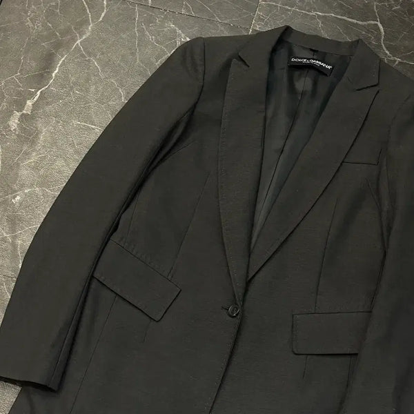 [BUNJANG] Dolce & Gabbana Single-Breasted Charcoal Blazer Coat / S 돌체앤가바나 싱글 차콜 블레이저 코트