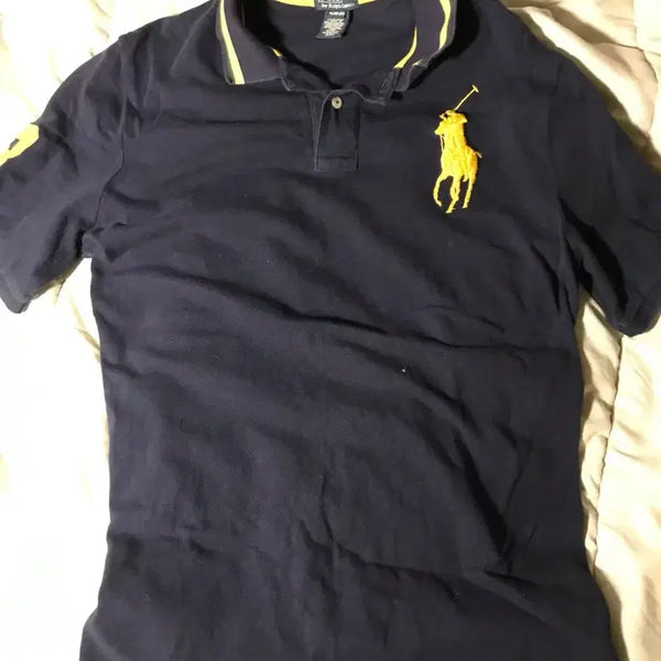 [BUNJANG] Polo Ralph Lauren Navy Big Pony Short Sleeve Polo Shirt / 폴로 랄프로렌 네이비 빅포니 반팔 카라티