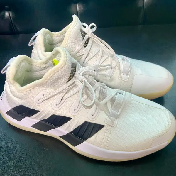 [BUNJANG] Adidas White Running Shoes with Black Stripes (Approx. 250-255mm) / 아디다스 운동화 250mm (정도)