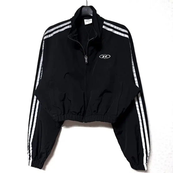 [BUNJANG] Born to Win Women's Crop Windbreaker Zip-Up Jacket Size 1 / [XS-S]본투윈 여성 크롭 바람막이 집업 자켓 1사이즈