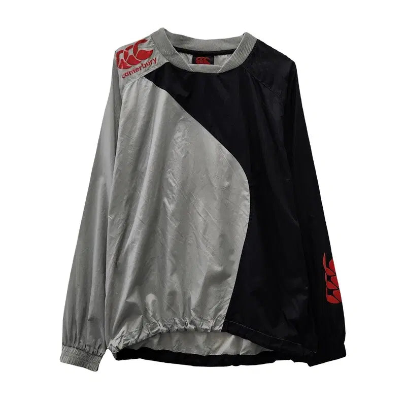 [BUNJANG] Canterbury Old School Pullover Windbreaker - Size S / CANTERBURY 올드스쿨 웜업 풀오버 바람막이 슬리브 S