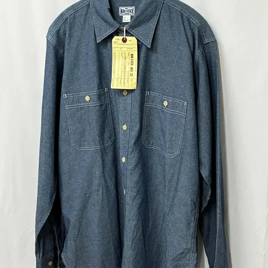 [BUNJANG] BRONSON NON STOCK MFG. CO. Chambray Work Shirt XL / NON STOCK MFG. CO. 샴브레이 워크 셔츠 XL 새제품
