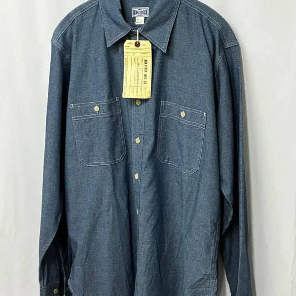 [BUNJANG] BRONSON NON STOCK MFG. CO. Chambray Work Shirt XL / NON STOCK MFG. CO. 샴브레이 워크 셔츠 XL 새제품