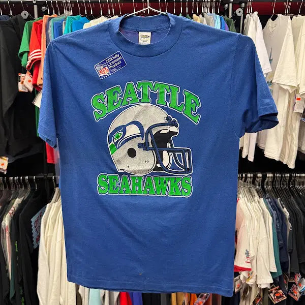 [BUNJANG] 1990s Seattle Seahawks Single Stitch T-Shirt (XL) / 1990년대 데드스탁 빈티지 싱글 스티치 Seattle Seahawks 티셔츠