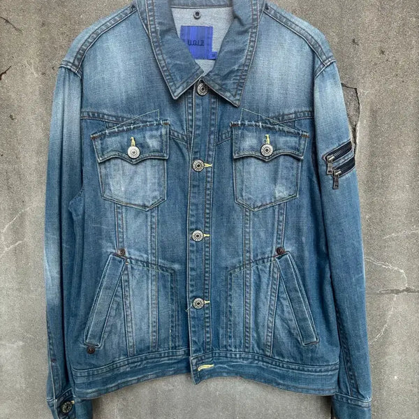[BUNJANG] U.G.I.E. Y2K Denim Trucker Jacket / U.G.I.E. Y2K Denim Jacket