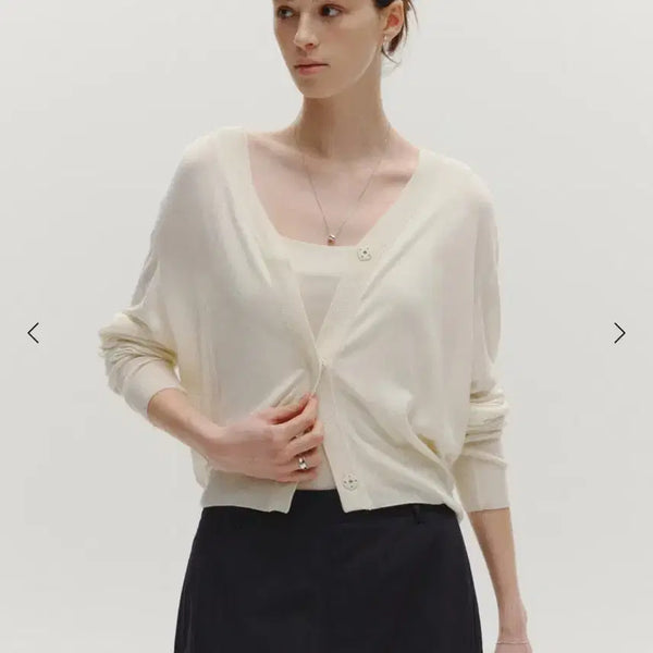 [BUNJANG] S'Y Softie Loose Cardigan Cream Set / 시에 소프티 루즈 가디건 크림 세트