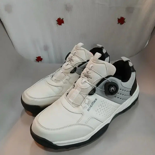 [BUNJANG] Echoroa Men's Waterproof Dial Spikeless Golf Shoes 265 / 에코골프화 흰색 남성용 골프화 265