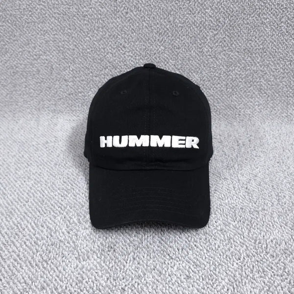 [BUNJANG] HUMMER Embroidered Logo Cotton Ball Cap Hat / 험머[HUMMER] 2021 남녀공용 자수로고 블랙 코튼 볼캡 모자 Free