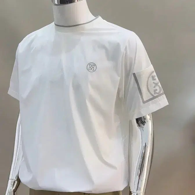 [BUNJANG] Men's Golf Short-Sleeve T-Shirt White / 남성 골프 반팔티 화이트 L, XL