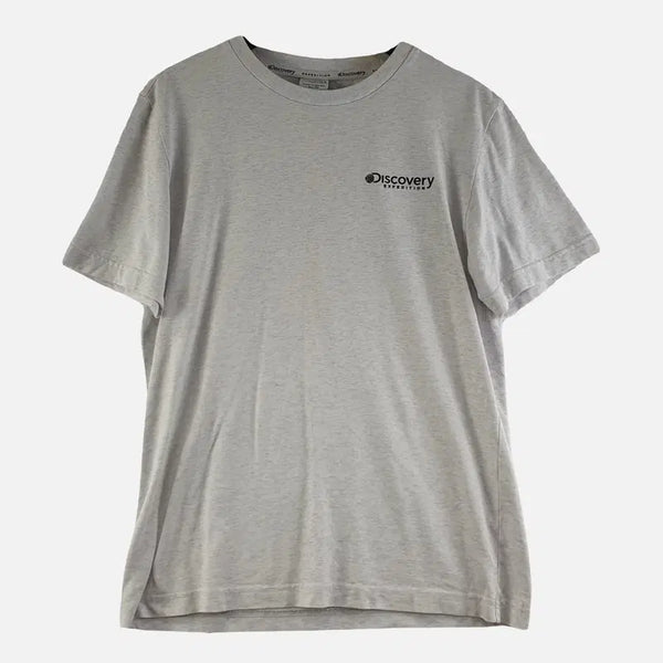 [BUNJANG] Discovery Light Gray Men's T-shirt Size 95 / 디스커버리 라이트 그레이 남자 반팔티 95 O0523