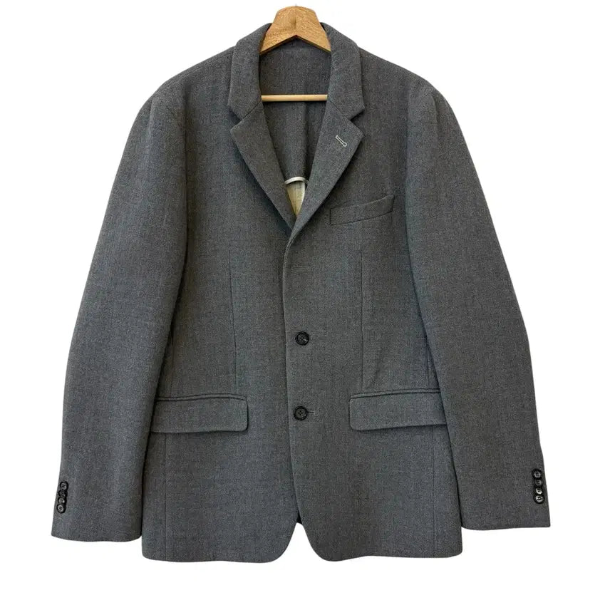 [BUNJANG] Solid Homme Wool Blend Blazer Jacket Grey 105 / 솔리드옴므 울 혼방 블레이저 자켓 그레이 105 정품