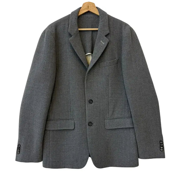 [BUNJANG] Solid Homme Wool Blend Blazer Jacket Grey 105 / 솔리드옴므 울 혼방 블레이저 자켓 그레이 105 정품