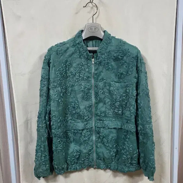 [BUNJANG] Lace Loose Fit Zip-Up Jacket / 예쁜레이스루즈핏집업자켓(90)