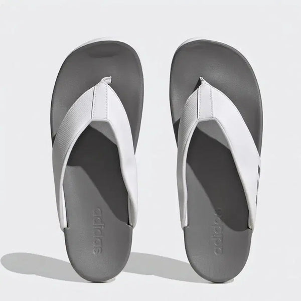 [BUNJANG] Adidas Adilette Comfort Flip Flops White/Grey HQ4459 / 아디다스 샌들 아딜렛 컴포트 플립 플랍 쪼리  화이트/그레이  HQ4459