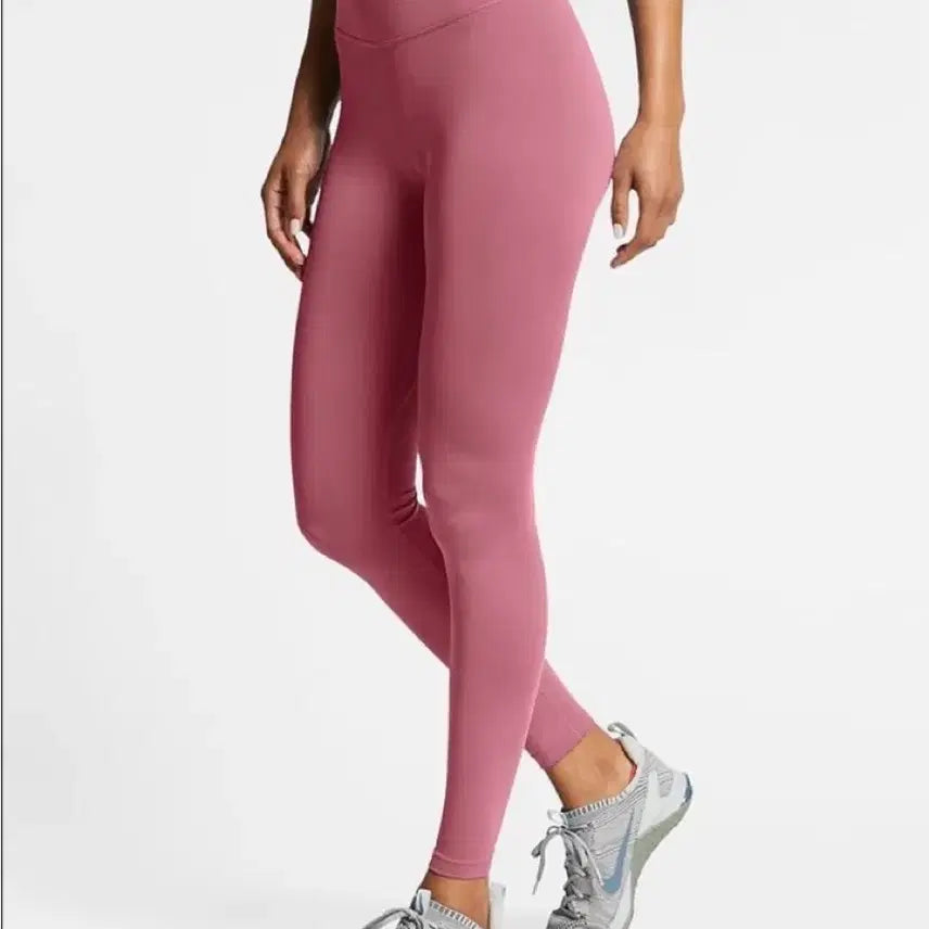 [BUNJANG] Nike Logo Pink Leggings / 나이키 로고 핑크 레깅스