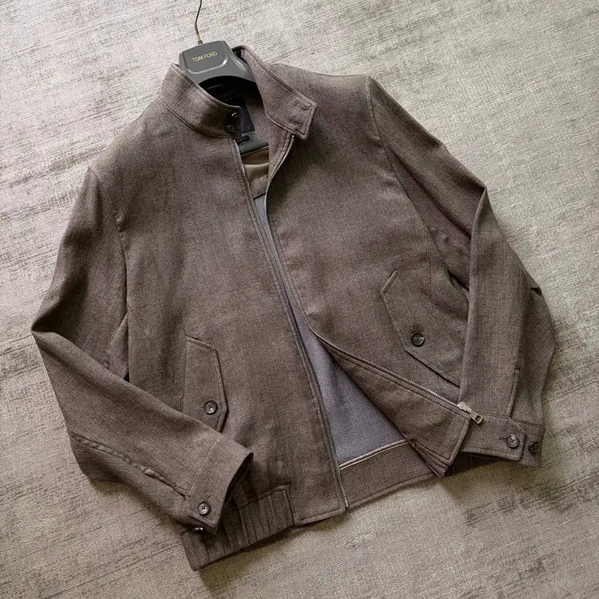 [BUNJANG] Galaxy Limited Edition Linen Harrington Jacket / 갤럭시 한정판 최고급 린넨 바라쿠타 헤링턴 자켓
