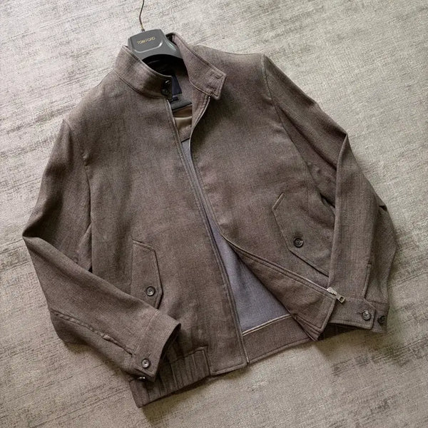 [BUNJANG] Galaxy Limited Edition Linen Harrington Jacket / 갤럭시 한정판 최고급 린넨 바라쿠타 헤링턴 자켓