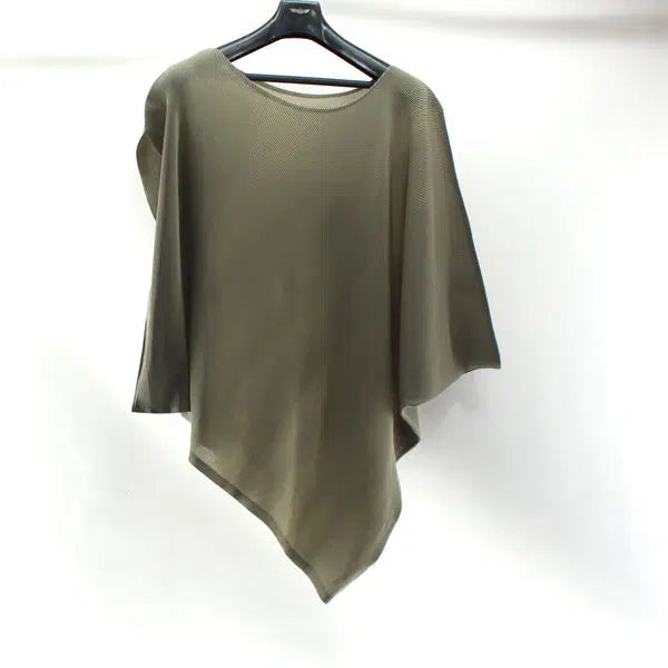[BUNJANG] Pleats Please Issey Miyake B6139 Asymmetrical Pleated T-Shirt / 플리츠 플리츠 이세이미야케 B6139 여성003 언발란스 주름 티셔츠 구스몰