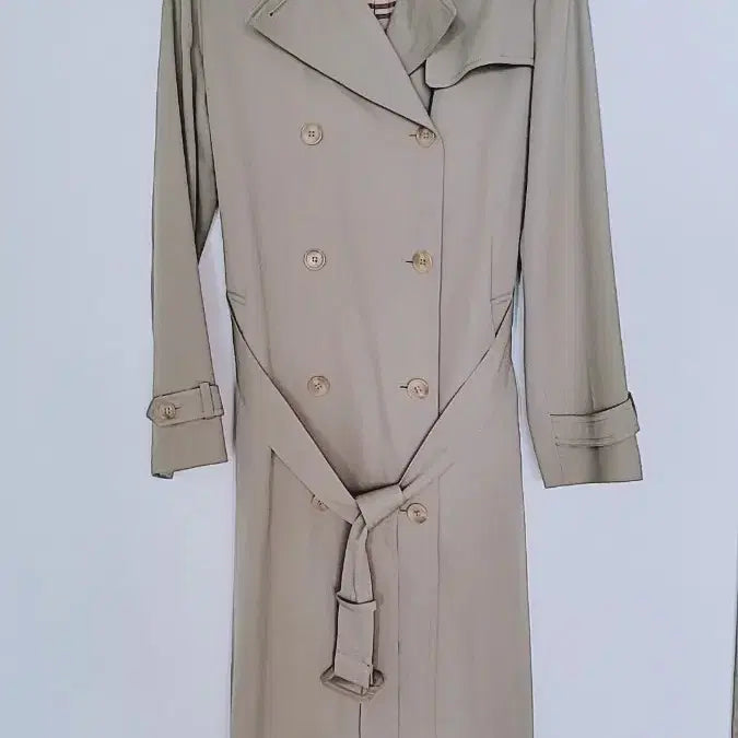 [BUNJANG] Marie Claire Checked Lining Trench Coat (Size 90-95) / [새상품]마리끌레르 체크 안감 트렌치코트 90~95 사이즈
