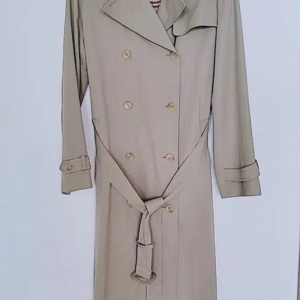 [BUNJANG] Marie Claire Checked Lining Trench Coat (Size 90-95) / [새상품]마리끌레르 체크 안감 트렌치코트 90~95 사이즈