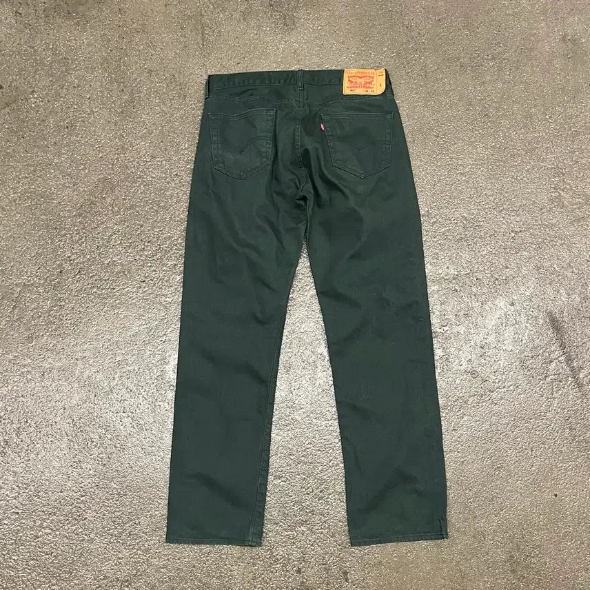 [BUNJANG] Levi's 501 Green Colored Jeans (34) / 리바이스501 그린 컬러진 (34)