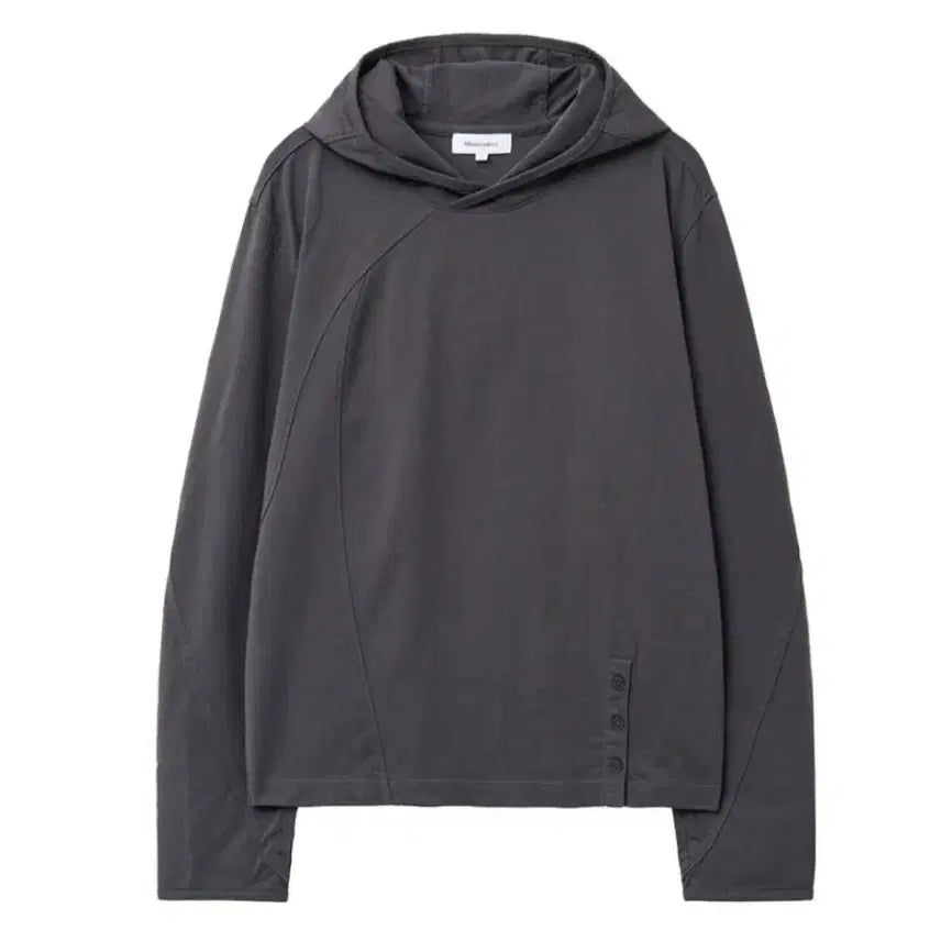 [BUNJANG] Miseki Seoulman Placket Hoodie Sleeve Top / 미세키서울맨 플라켓 후디 슬리브 탑 [1]