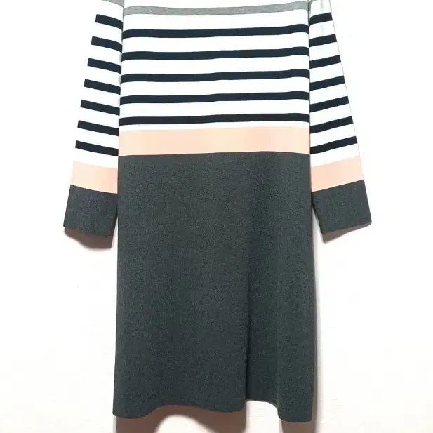[BUNJANG] Sonia Rykiel Striped Colorblock Knit Dress / SONIA RYKIEL] 소니아 리키엘 정품 - 스트라이프 컬러블록 니트 원피스]