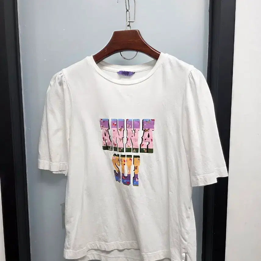 [BUNJANG] Anna Sui Cotton Puff T-Shirt Size 55 / 안나수이 코튼 퍼프티 55