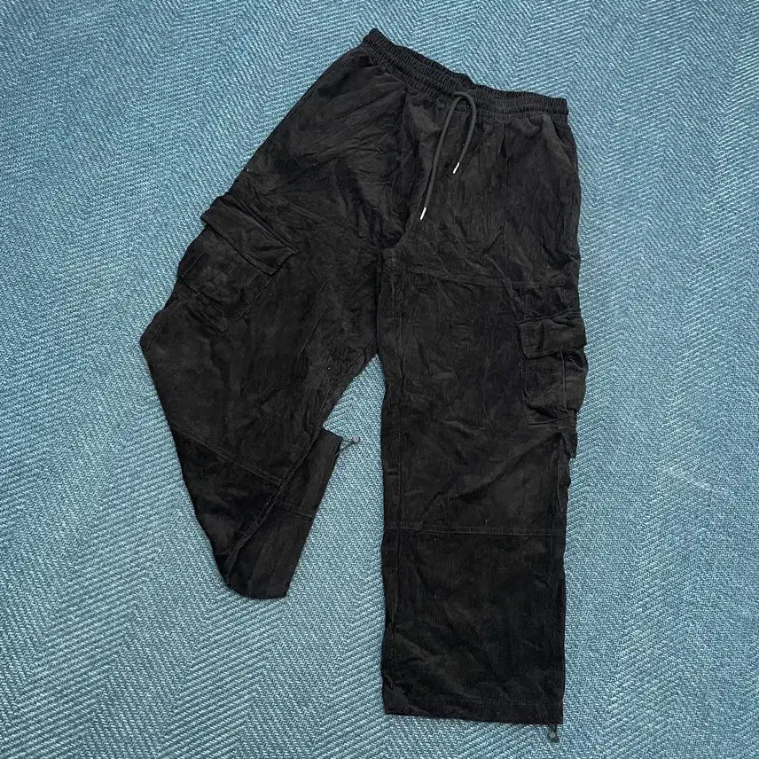 [BUNJANG] Compagno Corduroy String Cargo Pants (L) / [L] 꼼파뇨 코듀로이 스트링 카고 팬츠 바지 만원샵