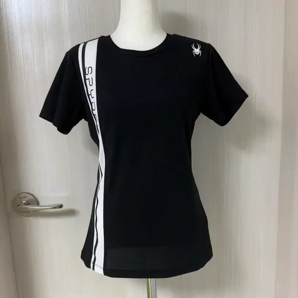 [BUNJANG] Spider Black Line Point T-Shirt - M / 스파이더 블랙 라인 포인트 반팔티 M