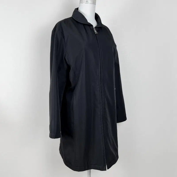 [BUNJANG] PGA Tour Black Spring/Autumn Long Jacket Trench Coat Windbreaker / PGA투어/롱 자켓 트렌치 코트 바람막이 여95 M/라덴