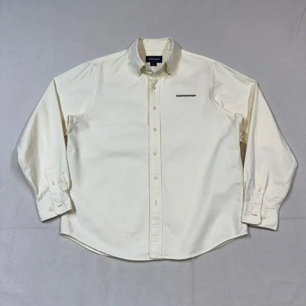 [BUNJANG] Thisisneverthat Spell Logo Oxford Shirt Yellow / S) 디스이즈네버댓 스펠로고 옥스포드 셔츠 연노랑