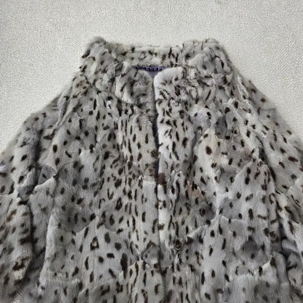 [BUNJANG] Pierre Cardin Leopard Fur Jacket Size 66 / 피에르가르뎅 레오파드 퍼 자켓 66