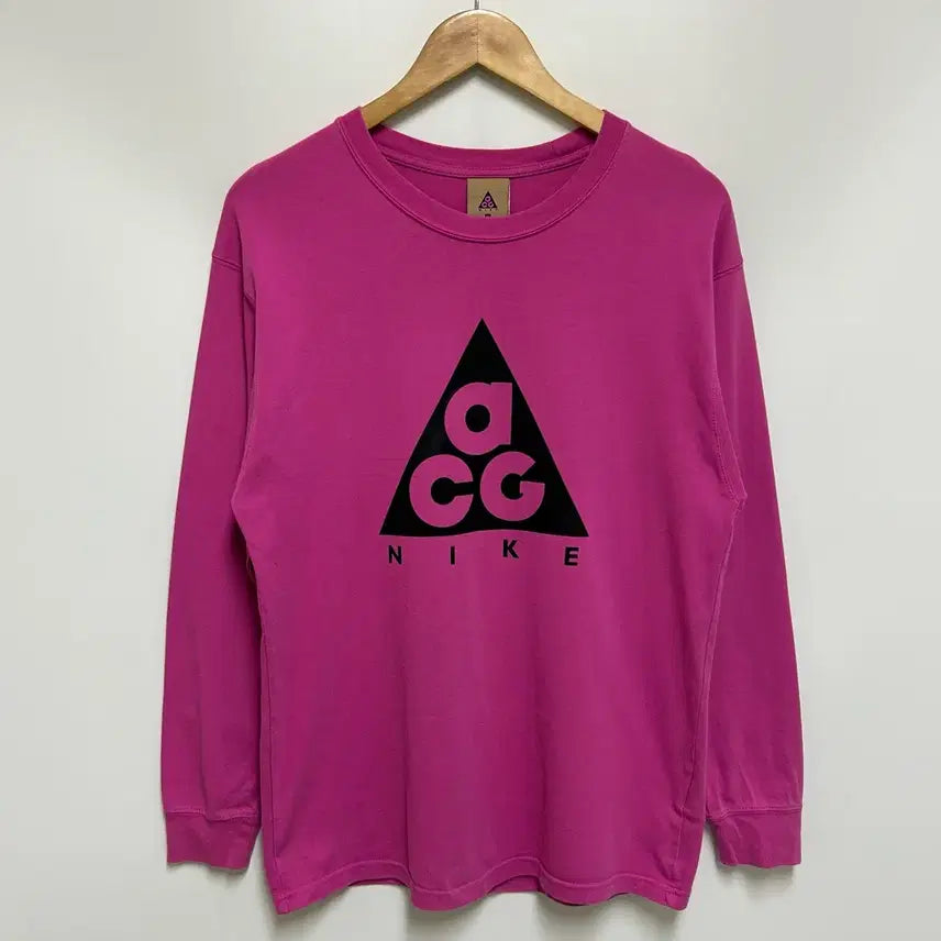[BUNJANG] Nike ACG Pink Long Sleeve T-Shirt / [남자-95]NIKE 나이키 ACG 핑크 롱슬리브 티셔츠