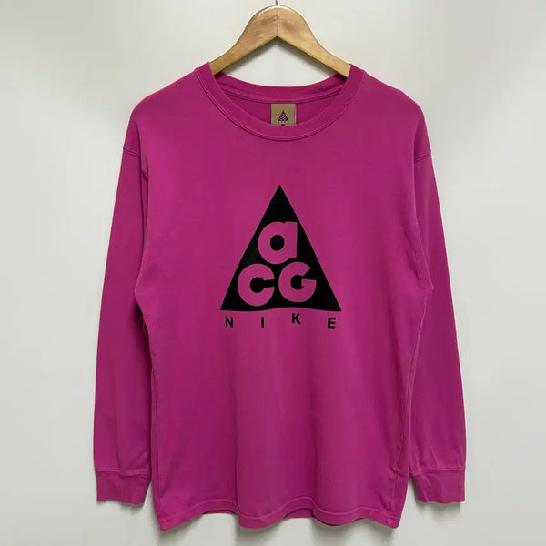 [BUNJANG] Nike ACG Pink Long Sleeve T-Shirt / [남자-95]NIKE 나이키 ACG 핑크 롱슬리브 티셔츠
