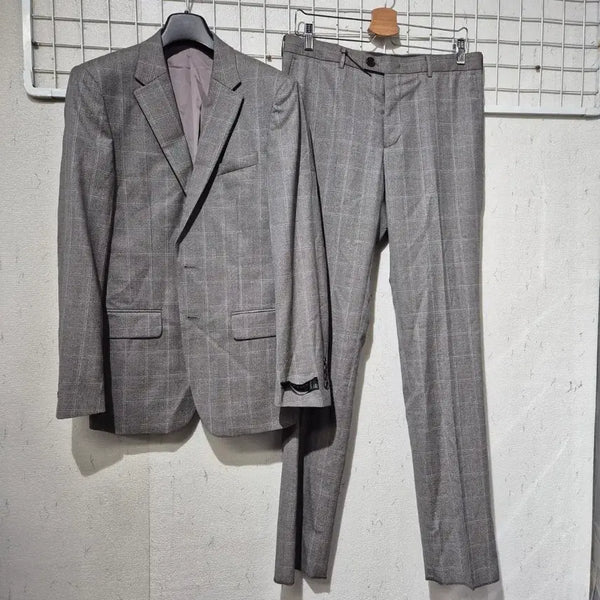 [BUNJANG] Jiggu Check Pattern Suit Set / 지이크  체크무늬 슈트 셋업