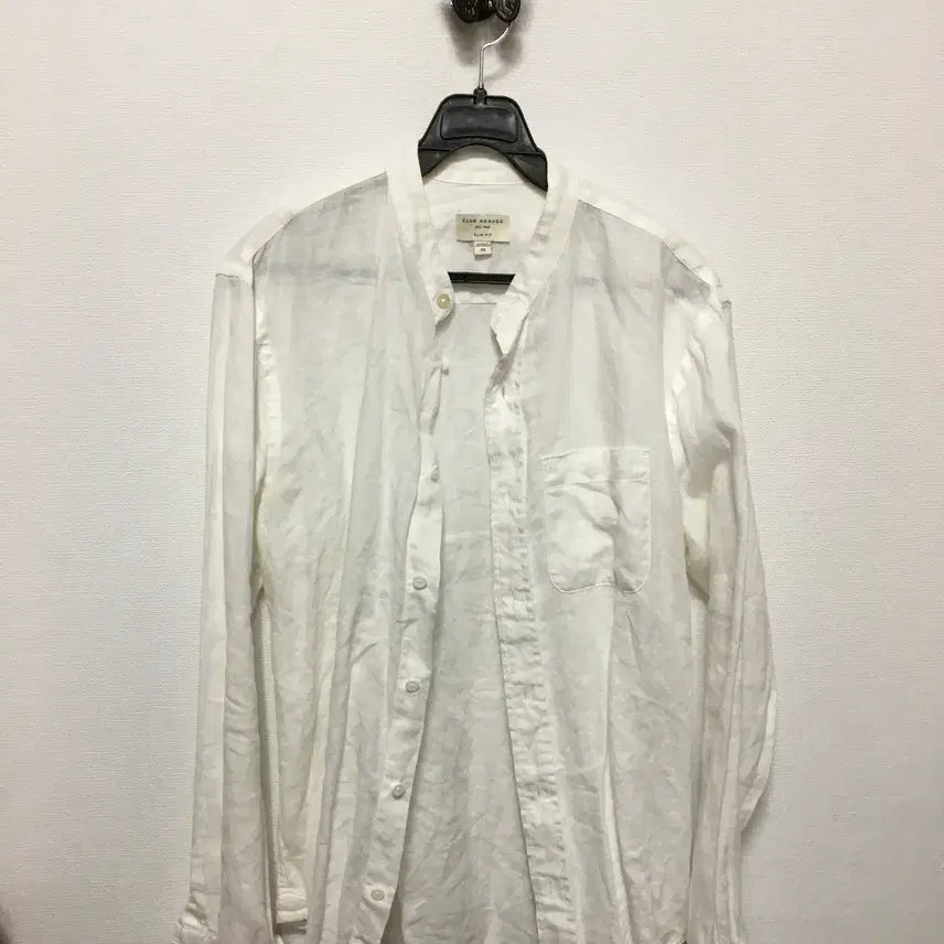 [BUNJANG] Club Monaco Men's 100% Linen Mandarin Collar Shirt / 클럽모나코 남성 린넨100% 차이나카라 셔츠 남방
