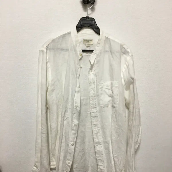 [BUNJANG] Club Monaco Men's 100% Linen Mandarin Collar Shirt / 클럽모나코 남성 린넨100% 차이나카라 셔츠 남방