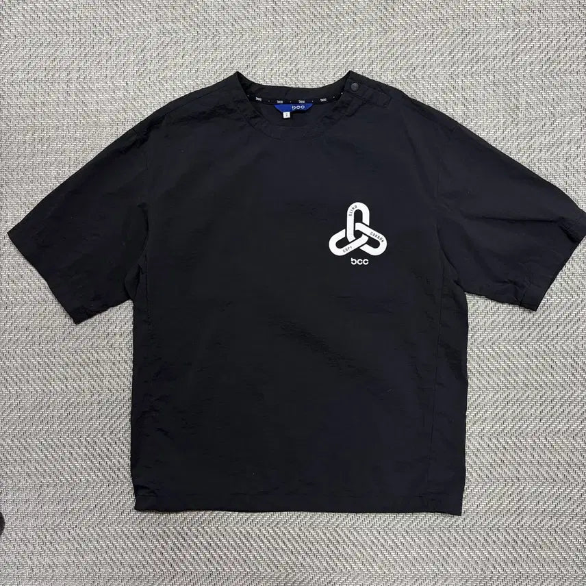[BUNJANG] M BCC Woven Short Sleeve T-Shirt Black / (M)bcc 우븐 반팔티 블랙