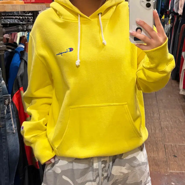 [BUNJANG] Champion Heavyweight Hoodie Yellow L / [HI] 챔피온 후드티 노랑