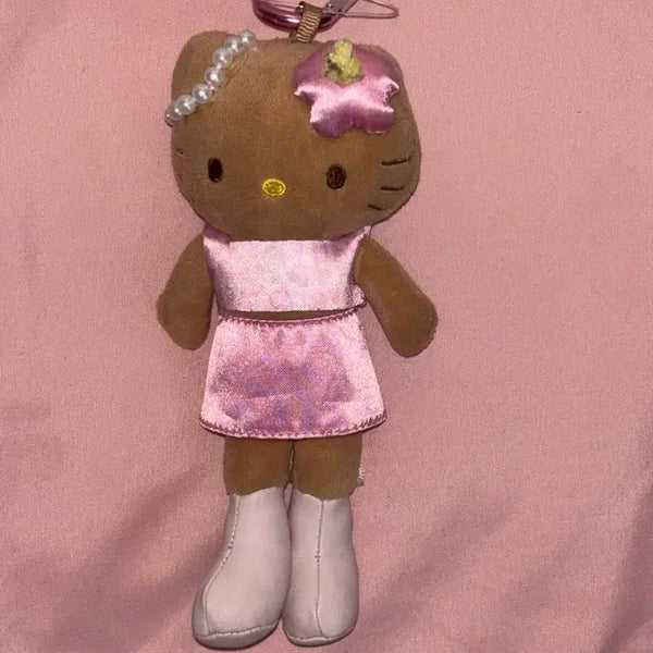 [BUNJANG] Tanning Kitty Gal Doll Mascot Keychain / 태닝키티 갸루 인형 마스코트 키링