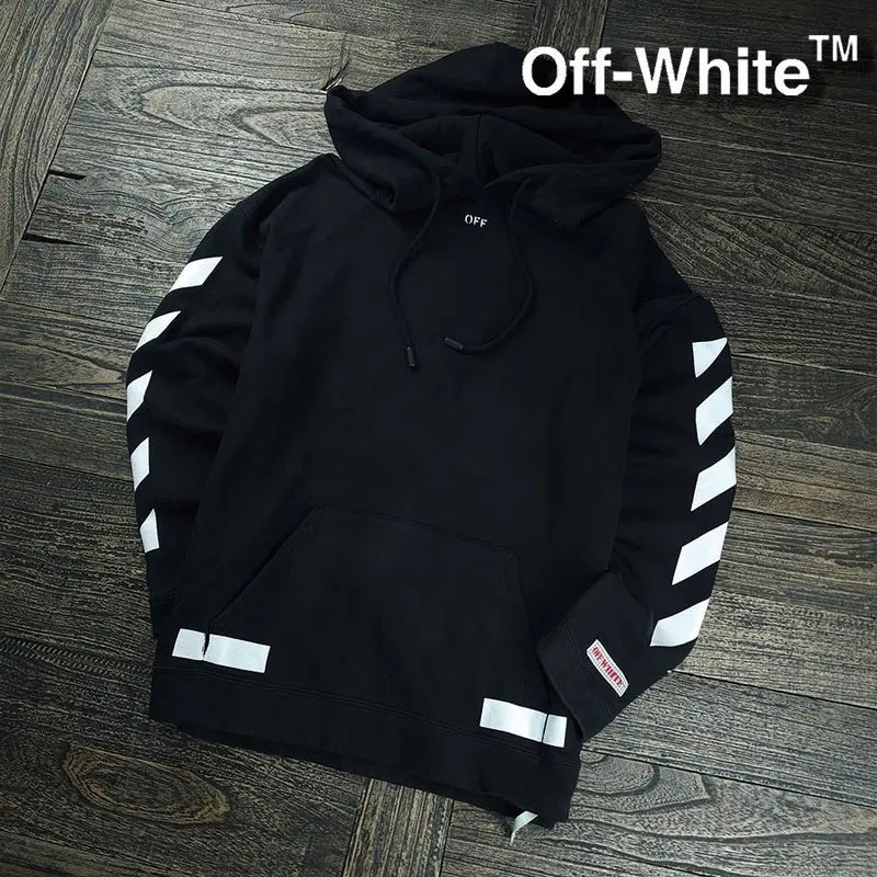 [BUNJANG] Off-White 17FW Diag Arrow Oversized Hoodie Black / 오프화이트 17FW 디아그 애로우 오버핏 후드티 블랙 P02053