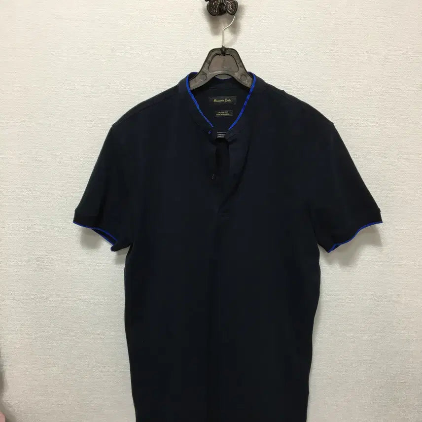 [BUNJANG] Massimo Dutti Men's Short Sleeve Mandarin Collar T-Shirt / 마시모두띠 남성 차이나카라 반팔 티셔츠