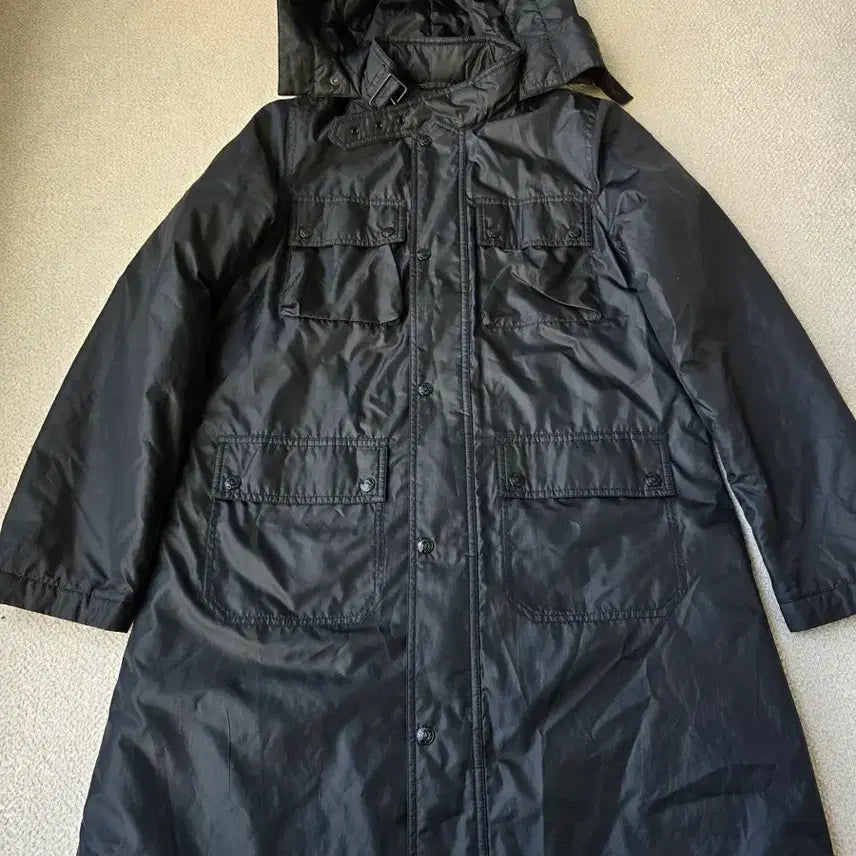 [BUNJANG] Polo Jeans Black Hooded Field Jacket / 폴로진스 블랙 후드 야상 점퍼 95-100