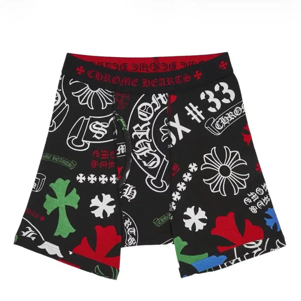 [BUNJANG] Chrome Hearts Boxer Briefs Classic Rib Black Multicolor L / 크롬하츠 박서 브리프 클래식 립 블랙 멀티컬러 L
