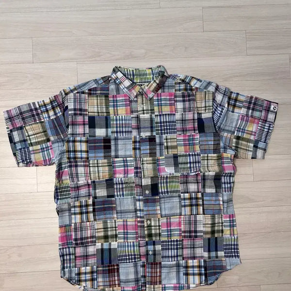[BUNJANG] Supreme x Goodenough Patchwork Short Sleeve Shirt XL / (XL)슈프림x굿이너프 패치워크 반팔 셔츠 -25ss