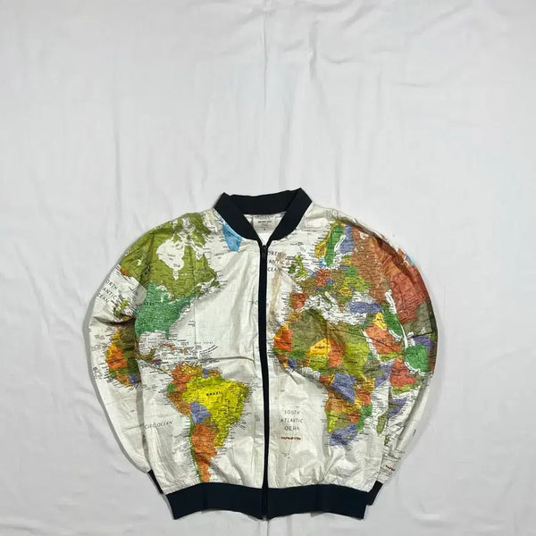 [BUNJANG] 90s World Map Print Jacket / 90s 월드 맵 프린트 자켓