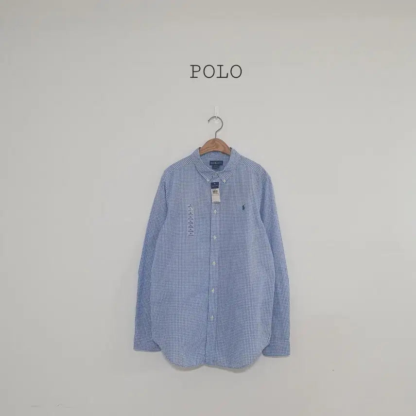 [BUNJANG] Polo Ralph Lauren Check Shirt Blue Kids XL / 새상품) No.26081402 폴로 랄프로렌 체크 남방 블루